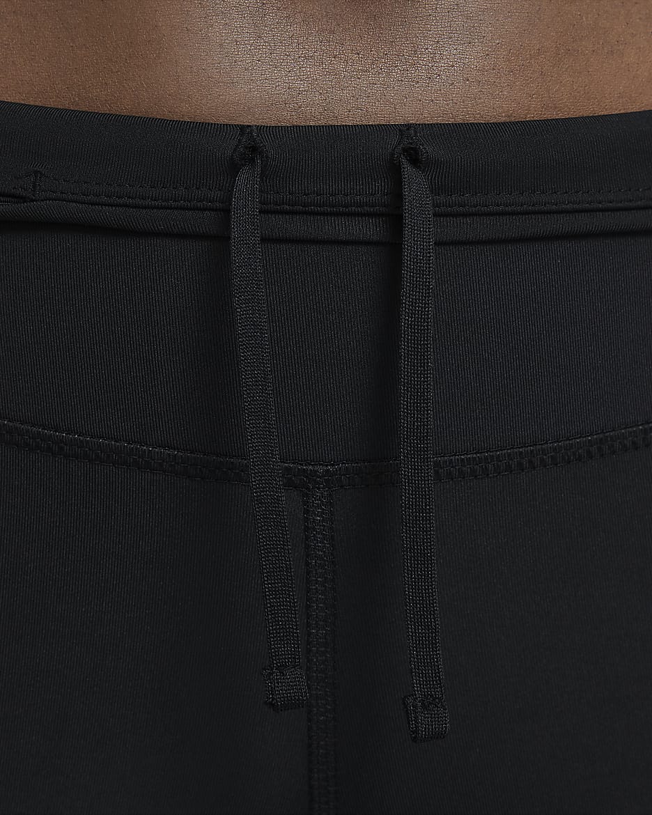 Nike Fast Women's Mid-Rise Crop Running Leggings - Black