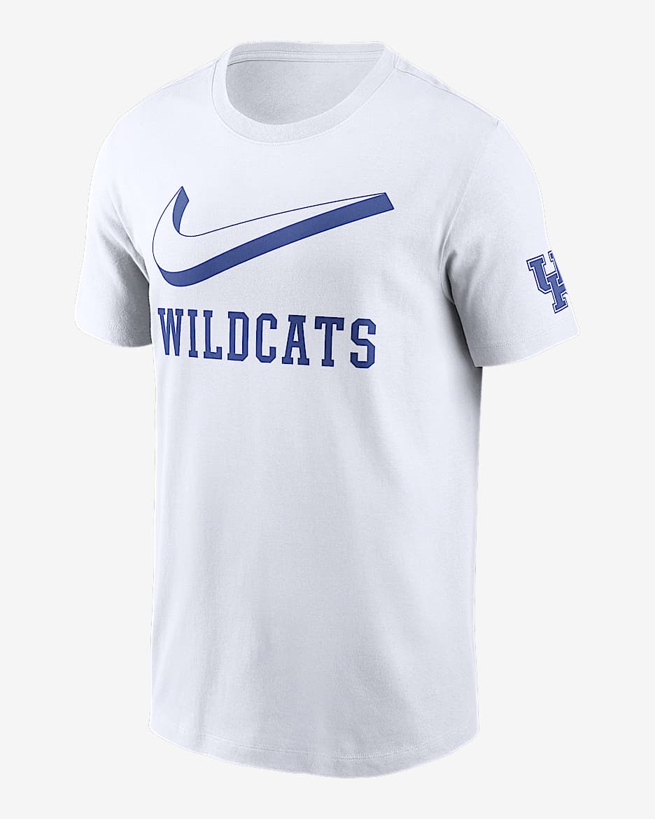 Kentucky Primetime Campus 2-Hit Swoosh Men's Nike College T-Shirt - White