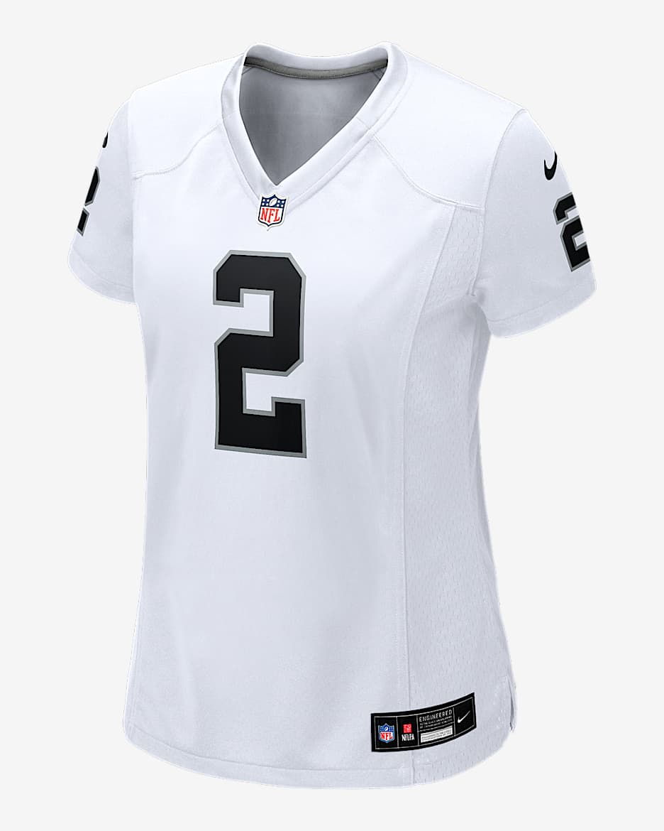 Ashton Jeanty Las Vegas Raiders 2025 NFL Draft First Round Pick Women’s Nike NFL Game Jersey - White