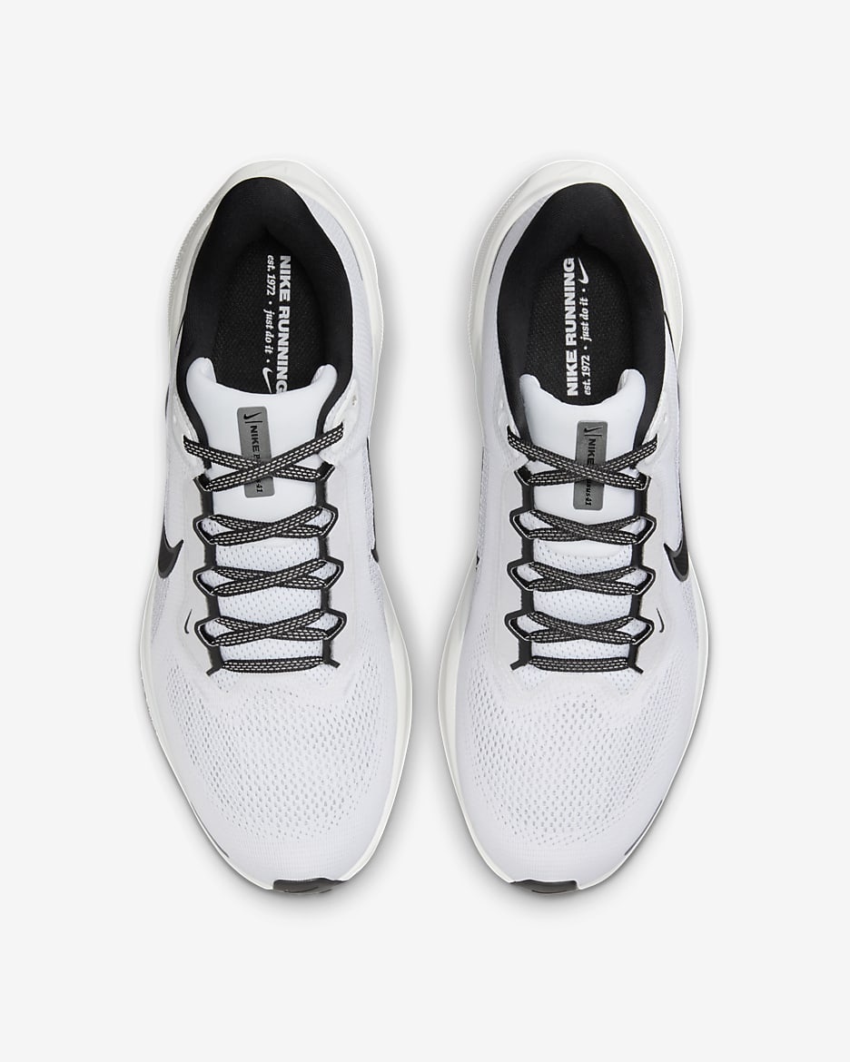 Sapatilhas de running para estrada Nike Pegasus 41 para homem - Branco/Pure Platinum/Branco Summit/Preto