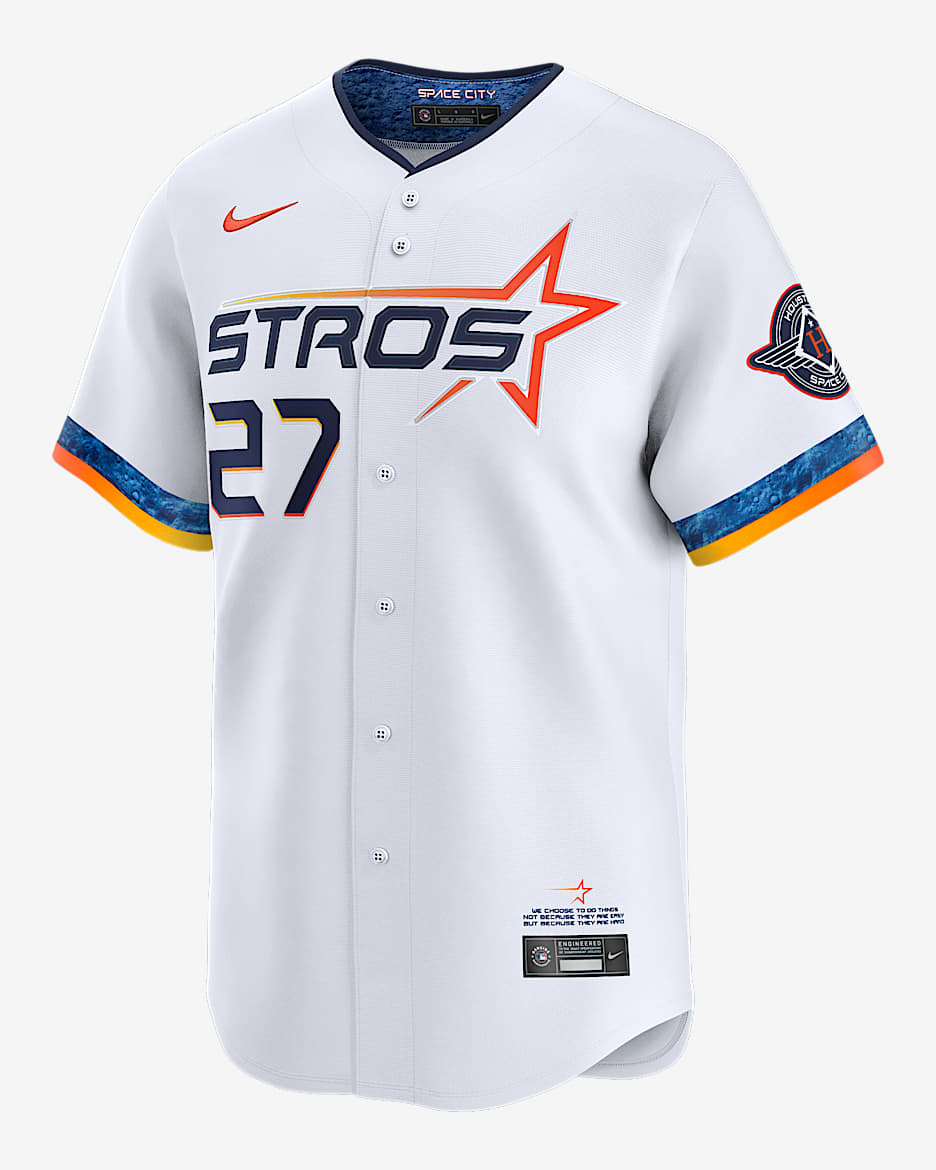 Jose Altuve Houston Astros City Connect Men’s Nike Dri-FIT ADV MLB Limited Jersey - White