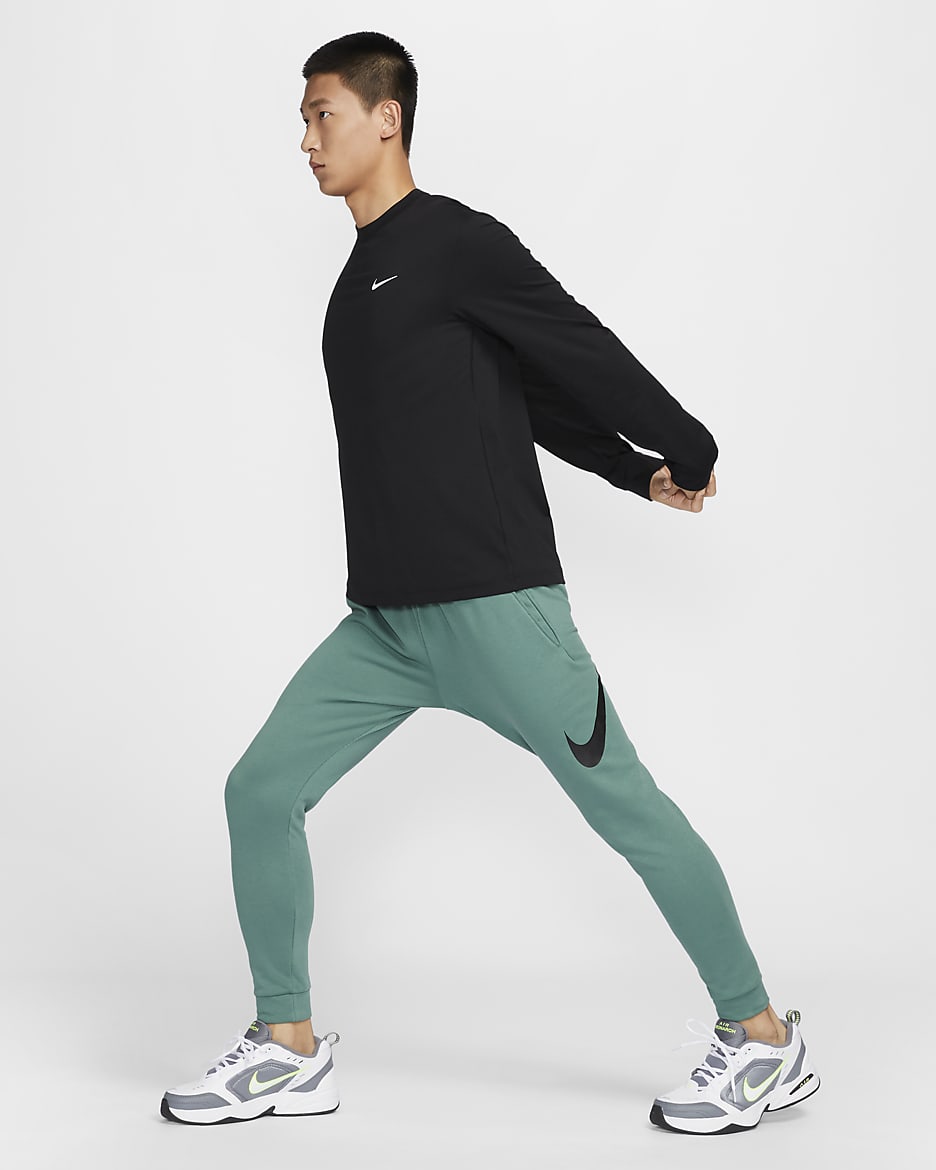 Nike Dri-FIT Men's Tapered Training Trousers - Bicoastal/Black