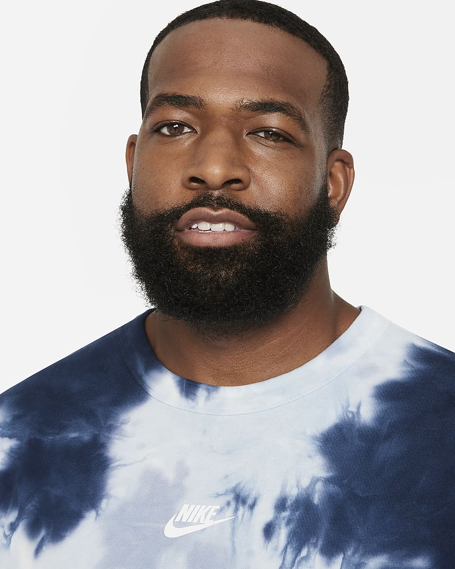 nike sportswear premium essentials men's tie dye t shirt
