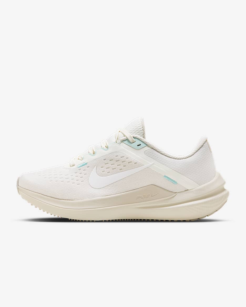 Nike Air Winflo 10 女款路跑鞋 - Phantom/Pale Ivory/Sail/白色