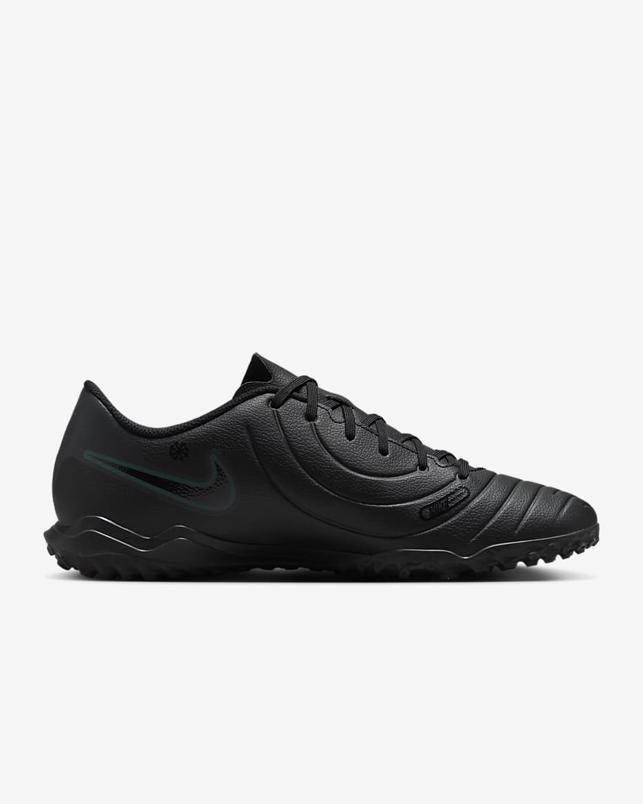 Nike Tiempo Legend 10 Club Turf Low-Top Football Shoes - Black/Deep Jungle/Black