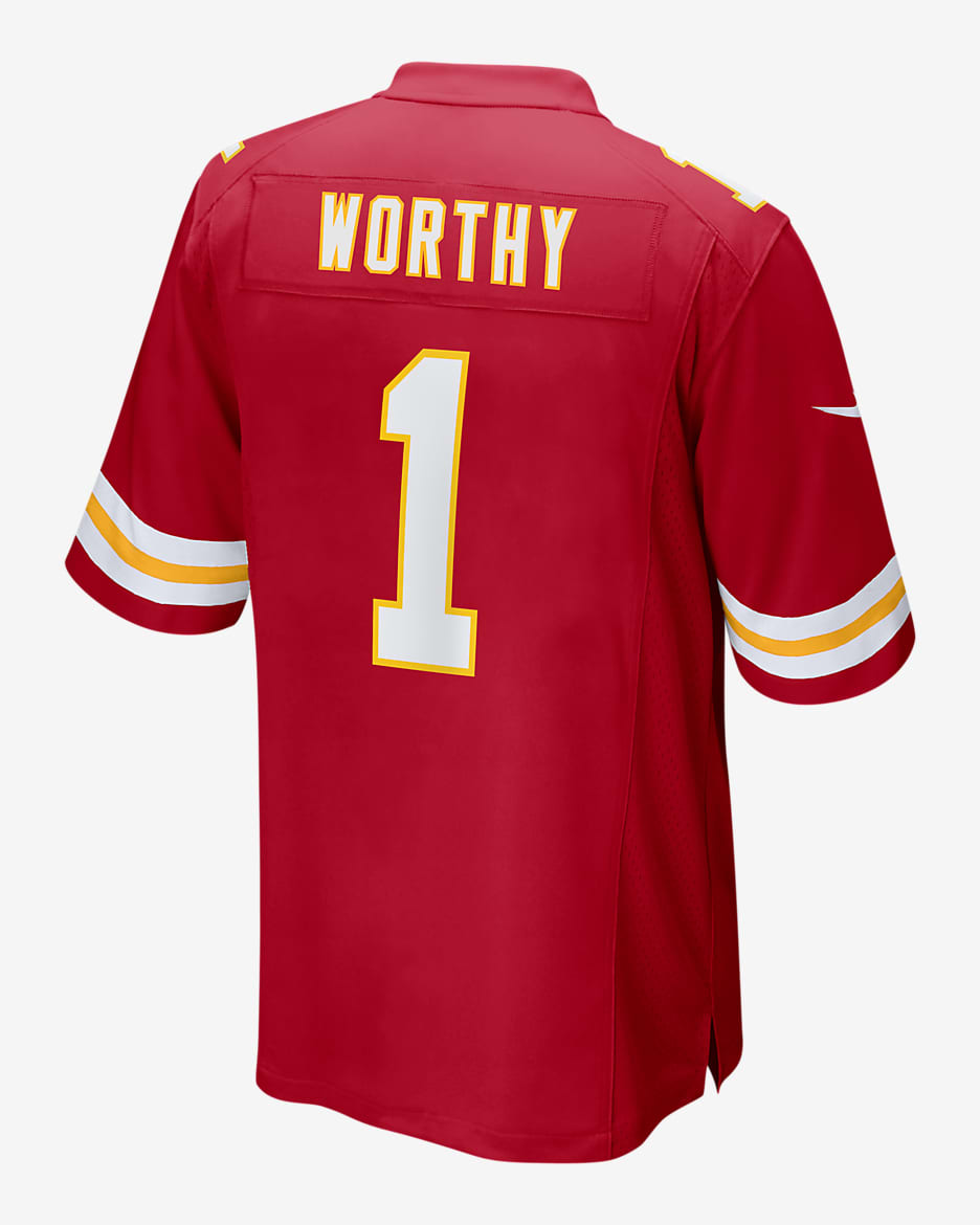 Xavier Worthy Kansas City Chiefs Men's Nike NFL Game Football Jersey - Red