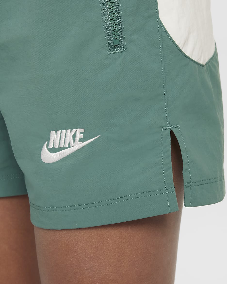 Nike Sportswear Amplify Big Kids' Woven Shorts - Bicoastal/Sail/White