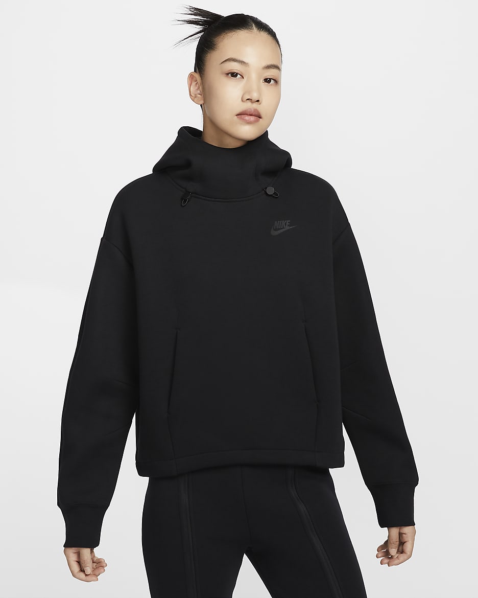 Nike Sportswear Tech Fleece Women's Oversized Hoodie - Black/Black