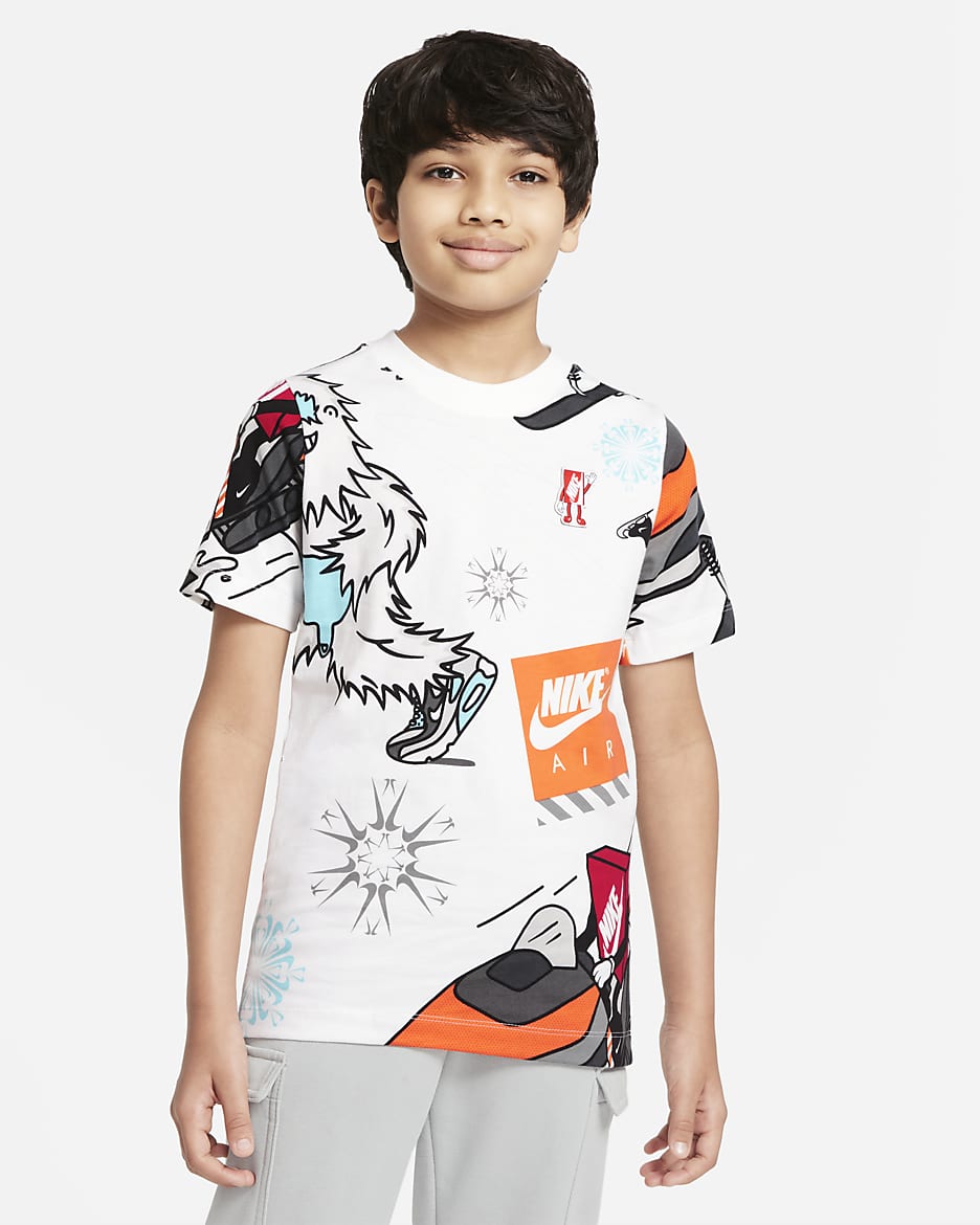 Nike Sportswear Big Kids' T-Shirt - White