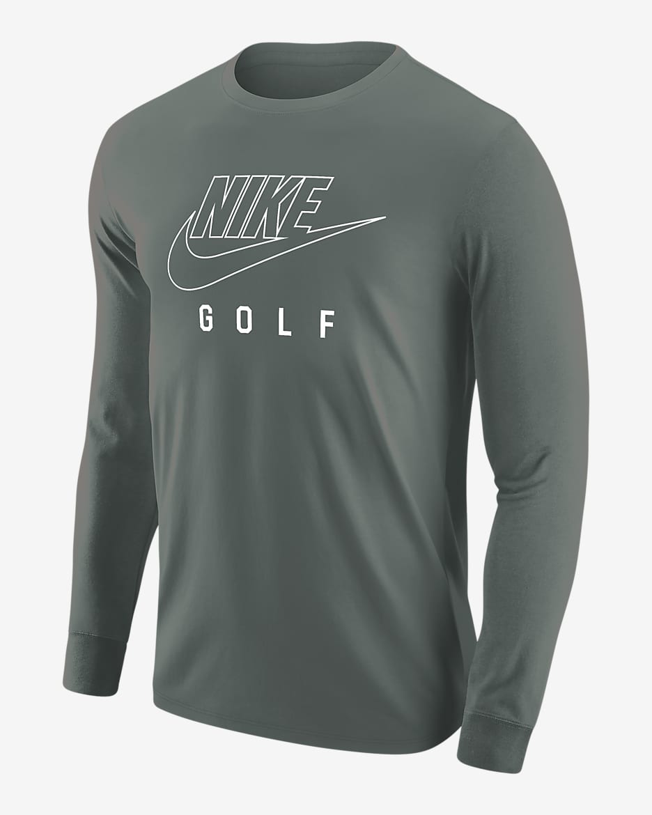 Nike Swoosh Men's Golf Long-Sleeve T-Shirt - Clay Green