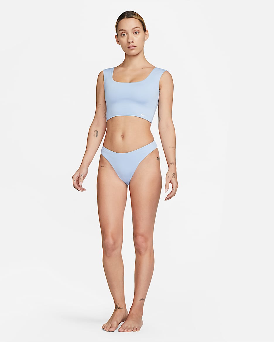 Nike Essential Women's Crop Swim Top - Cobalt Bliss