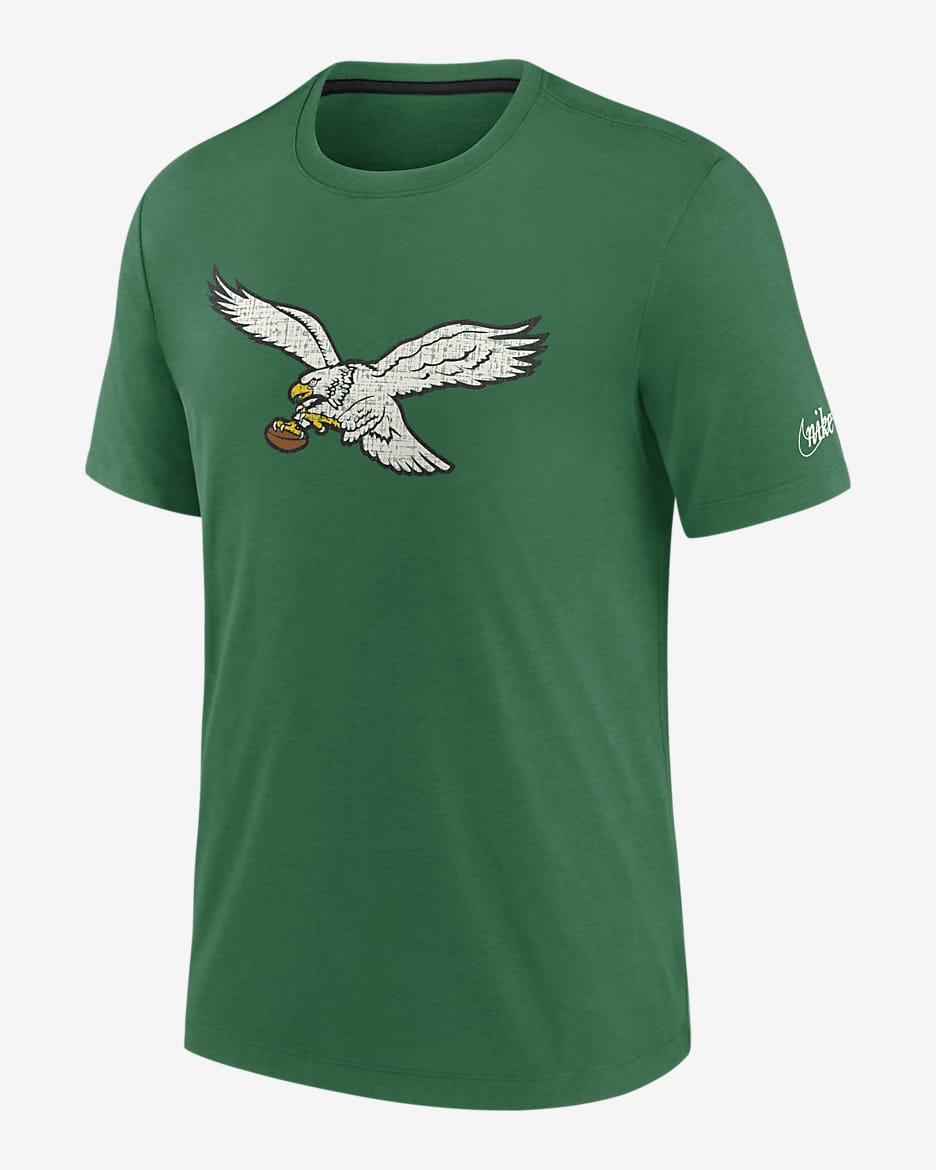 Nike Rewind Playback Logo (NFL Philadelphia Eagles) Men's T-Shirt - Green/Black