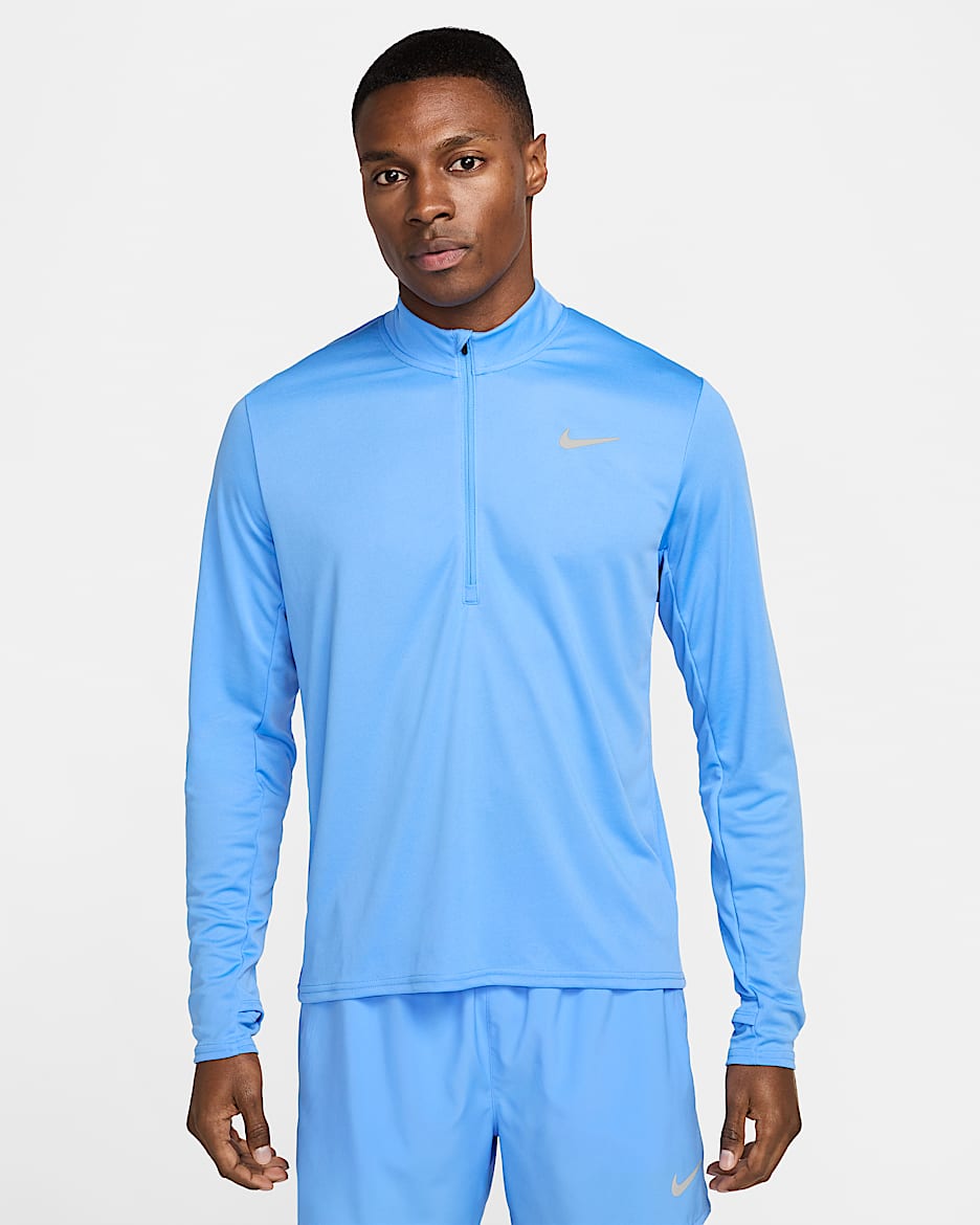 Nike Pacer Men's Dri-FIT 1/2-Zip Running Top - University Blue