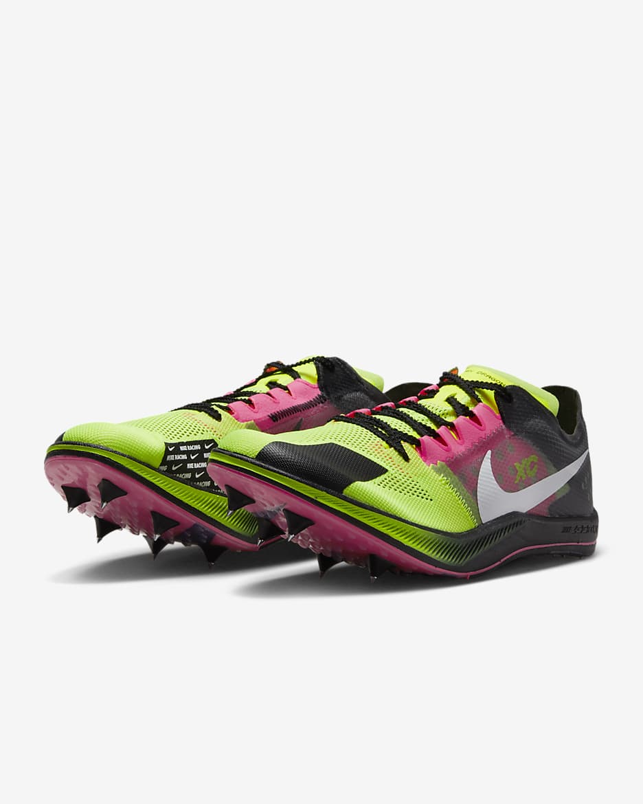 Tenis de atletismo para campo traviesa Nike ZoomX Dragonfly XC - Volt/Negro/Hiperrosa/Blanco