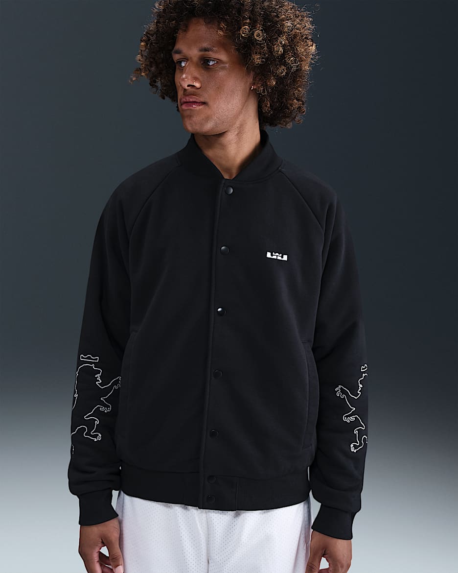 LeBron Standard Issue Men's Therma-FIT Filled Jacket - Black/Sail/Black