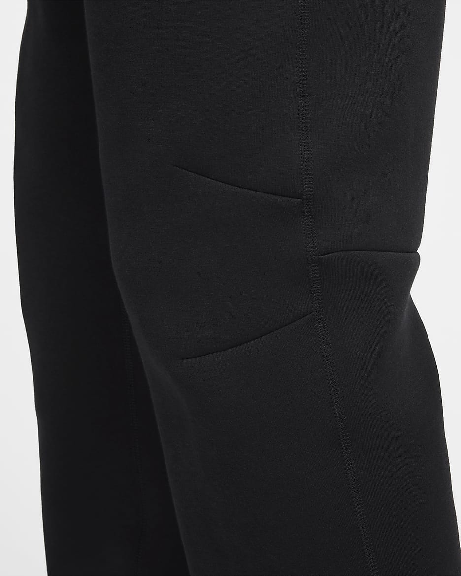 Nike Tech Men's Fleece Open-Hem Trousers - Black/Black