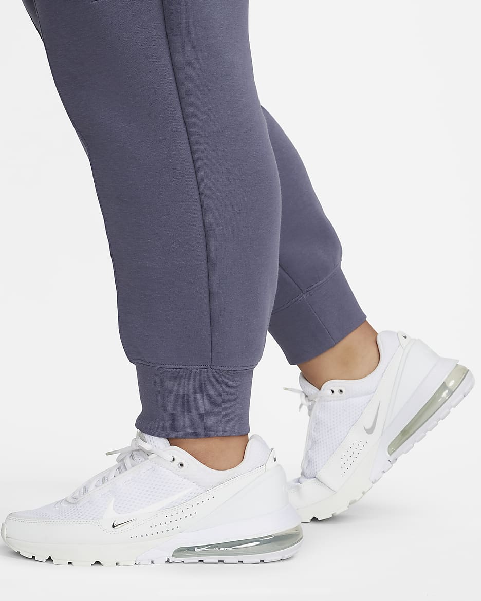 Nike Sportswear Tech Fleece Women's Mid-Rise Joggers (Plus Size) - Light Carbon/Black