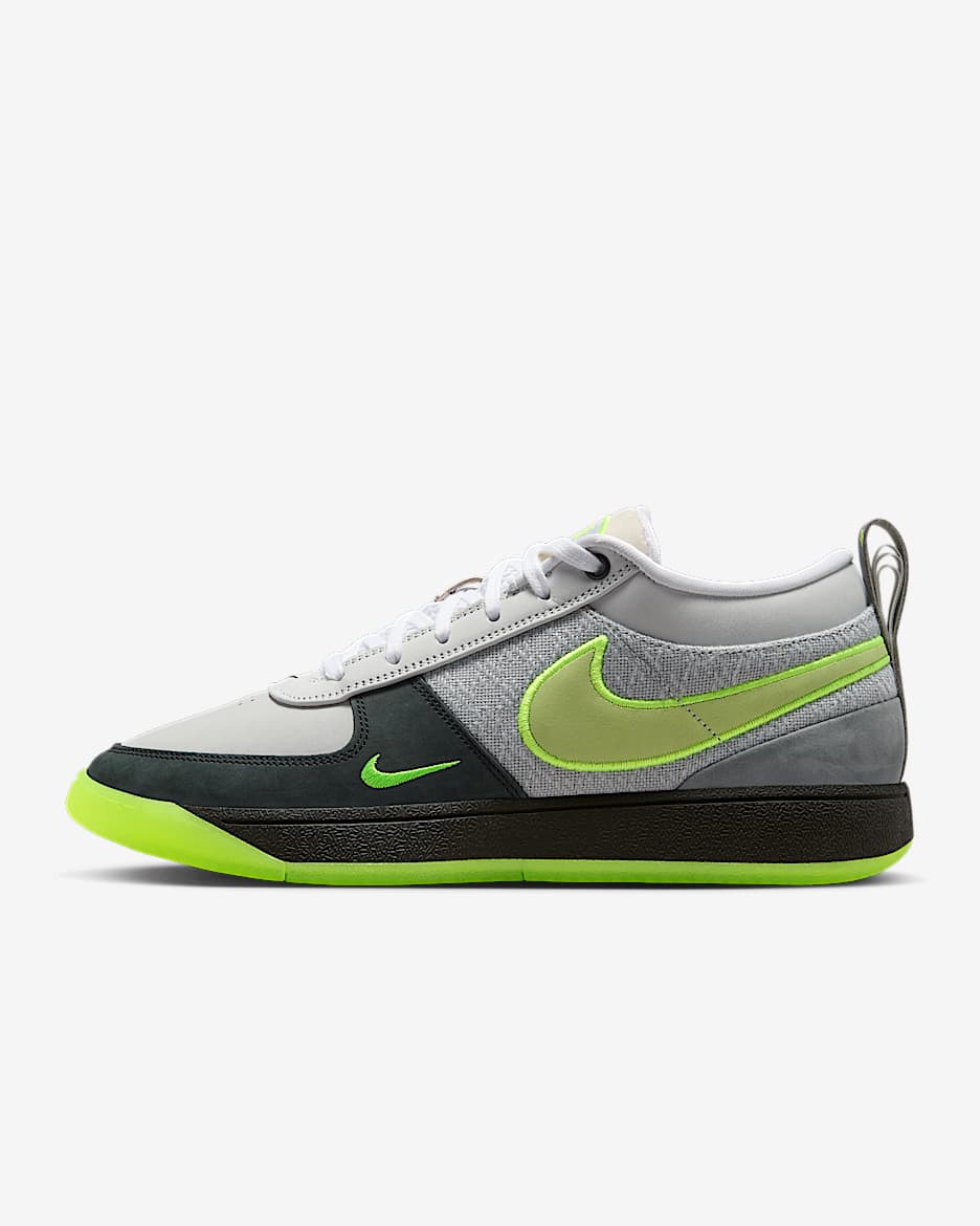 Book 1 "AM Neon" Basketball Shoes - Light Smoke Grey/Black/Volt