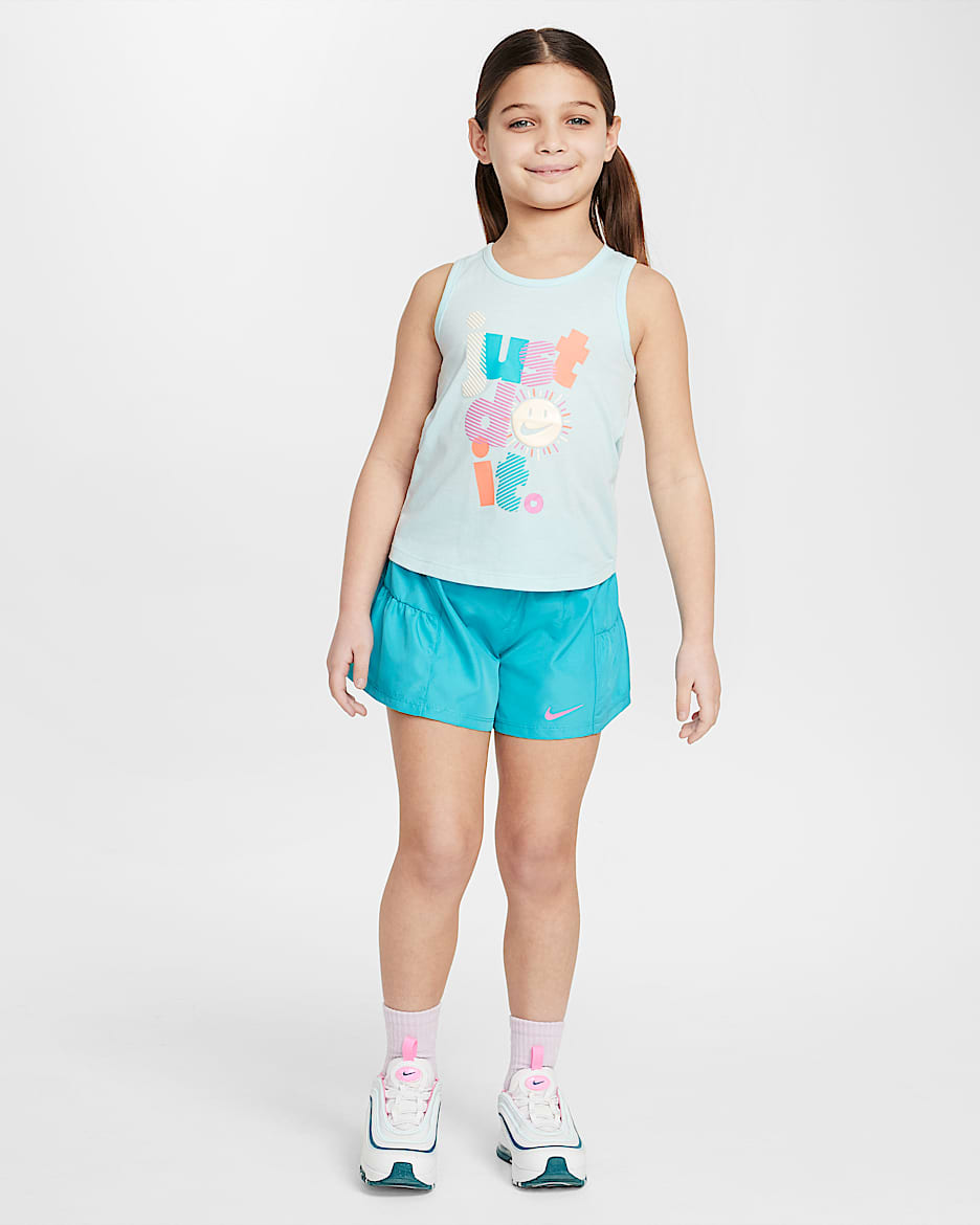 Nike Dri-FIT Sunny Swoosh Little Kids' Tank and Shorts Set - Dusty Cactus