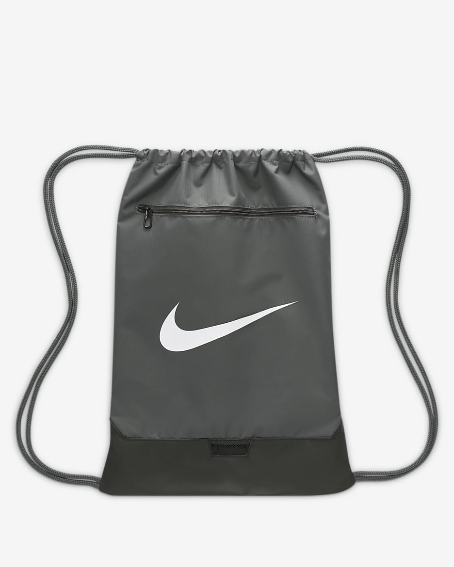 Nike Brasilia 9.5 Training Gymsack (18L) - Iron Grey/Black/White