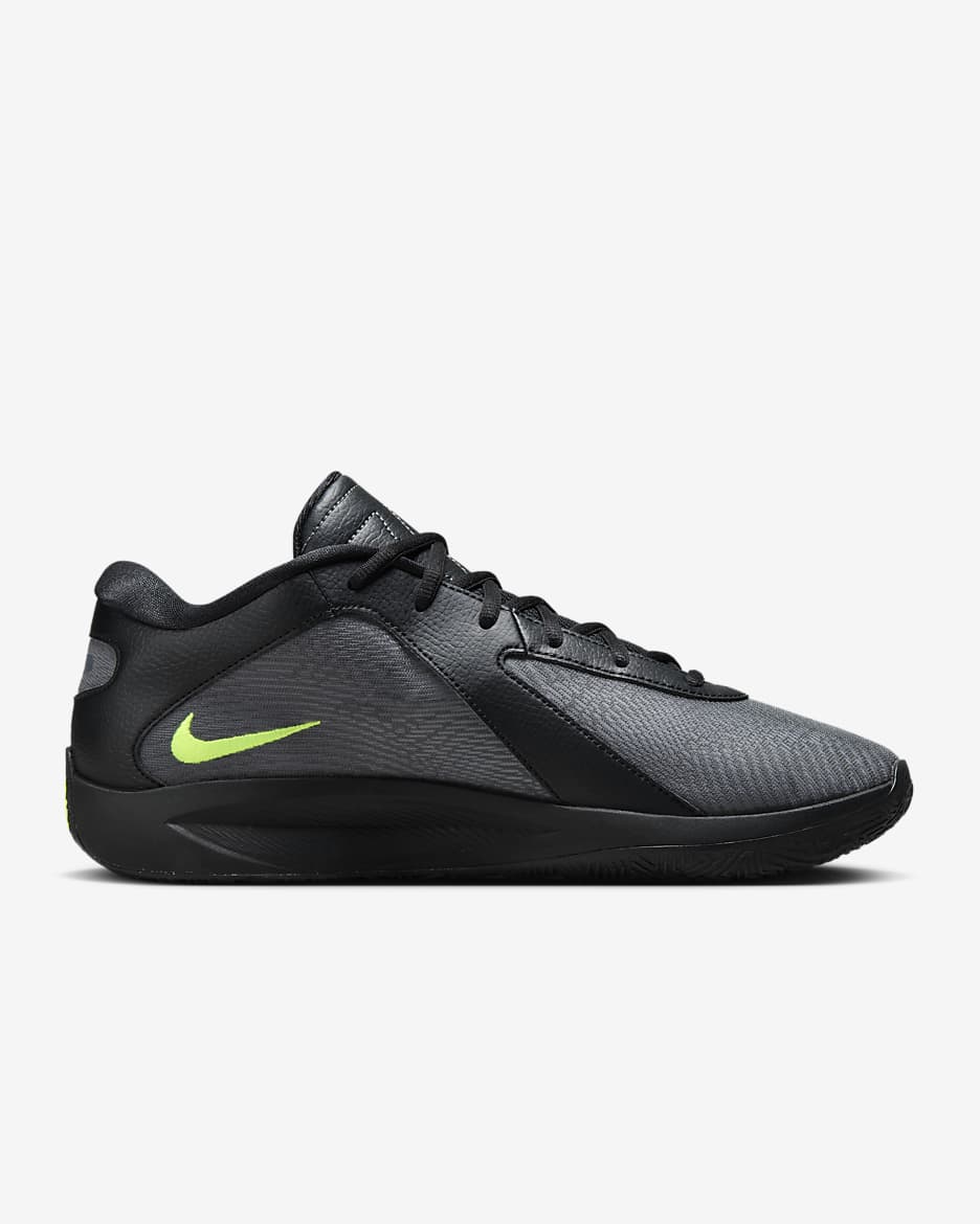 Tenis de básquetbol Giannis Freak 6 - Negro/Gris azulado/Verde estadio/Volt