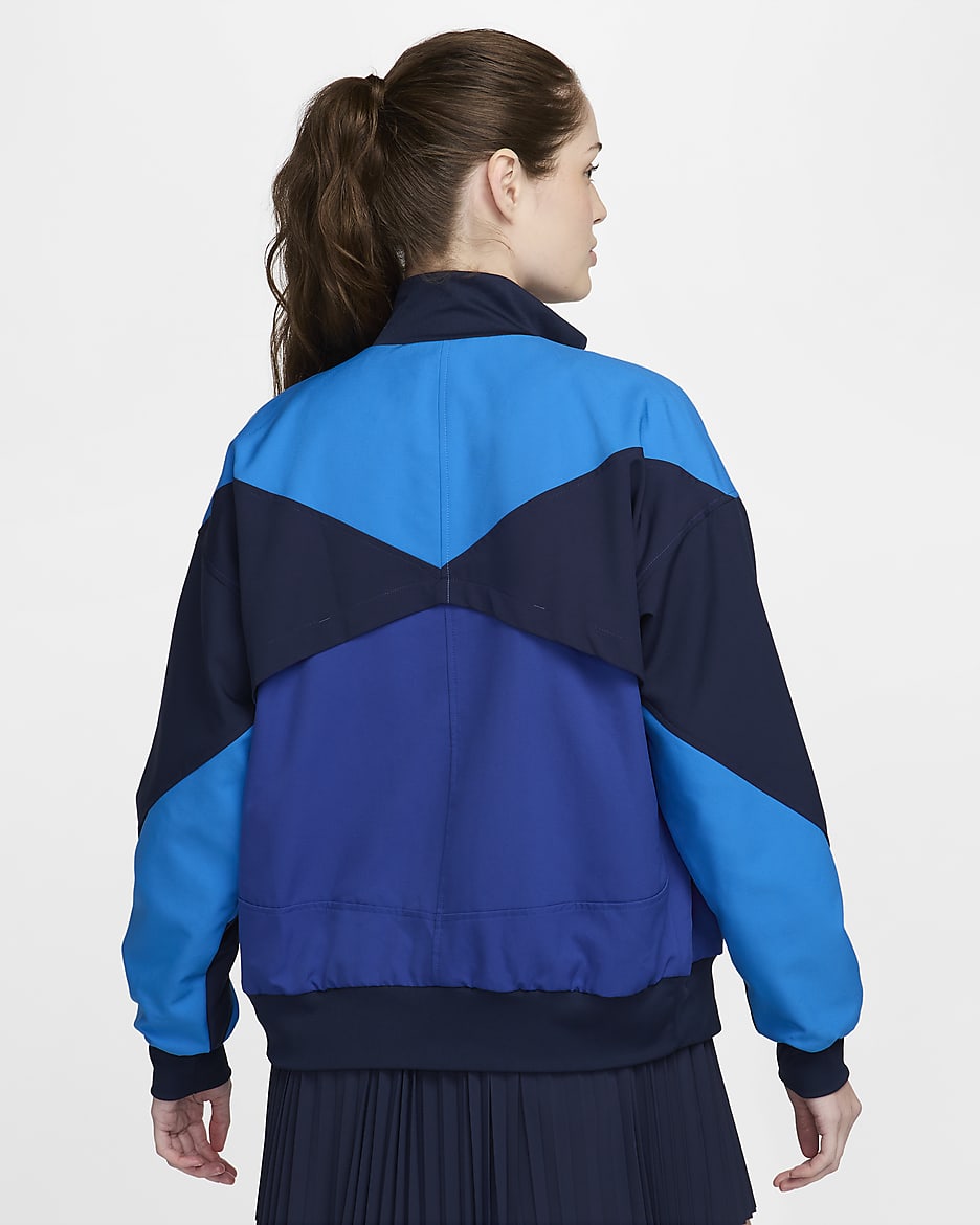 Veste de foot nationale Nike Dri-FIT Chelsea FC Strike pour femme - Rush Blue/Obsidian/Light Photo Blue