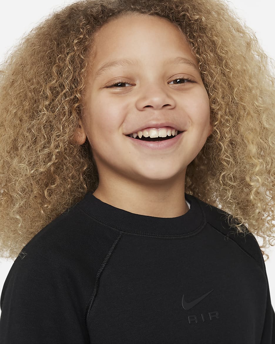 Nike Air Big Kids' Sweatshirt - Black/Black