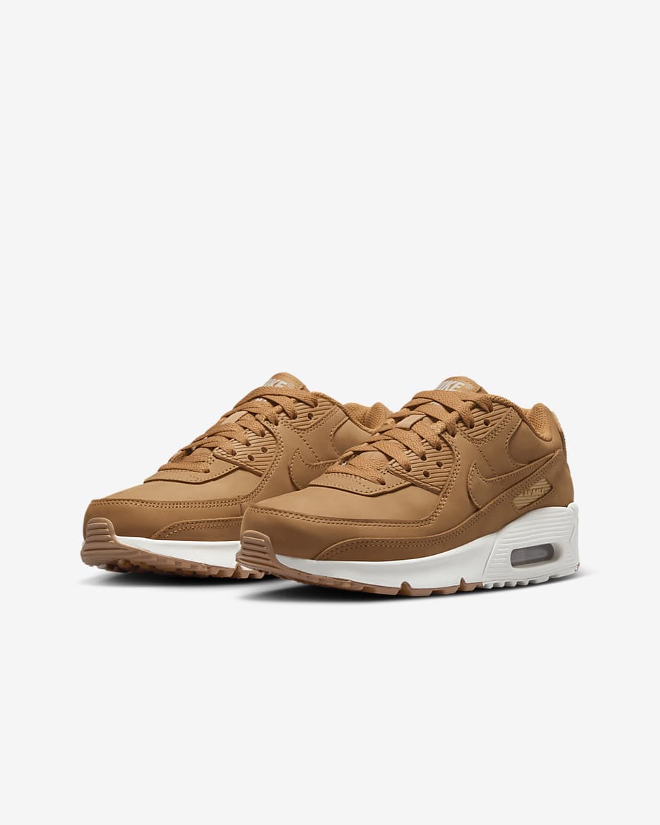 Nike Air Max 90 Older Kids' Shoe - Flax/Sail/Flax