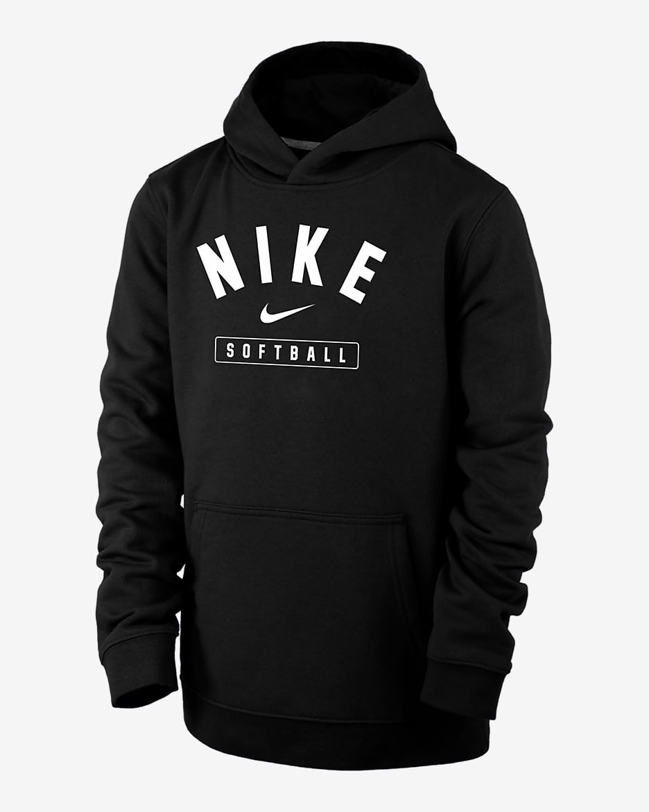 Nike Big Kids' Softball Pullover Hoodie - Black