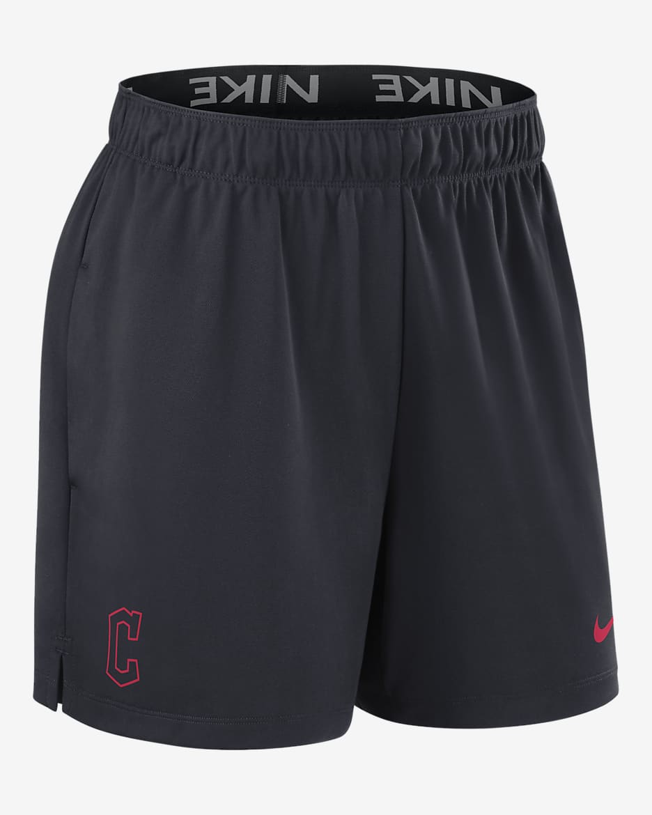 Cleveland Guardians Authentic Collection Practice Women's Nike Dri-FIT MLB Shorts - Blue