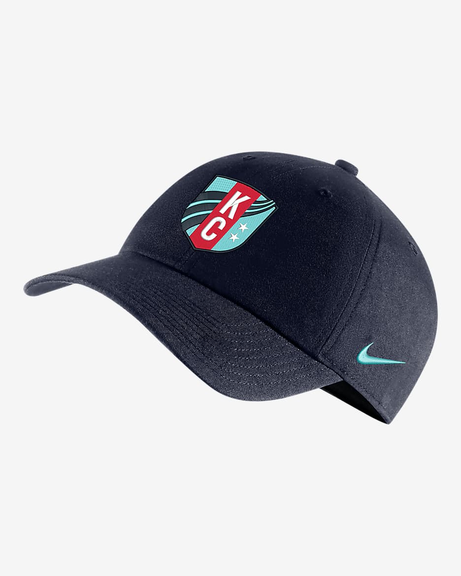 Gorra de fútbol Nike NWSL Kansas City Current Heritage86 - Azul marino