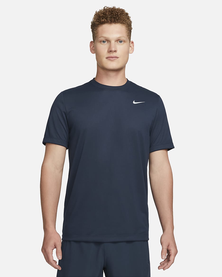 Playera de fitness para hombre Nike Dri-FIT Legend - Obsidiana/Plata mate