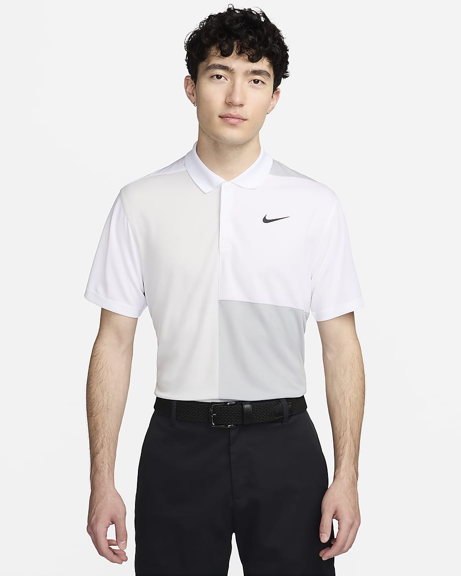 Nike Victory+ Men's Dri-FIT Golf Polo - White/Light Smoke Grey/Photon Dust/Black