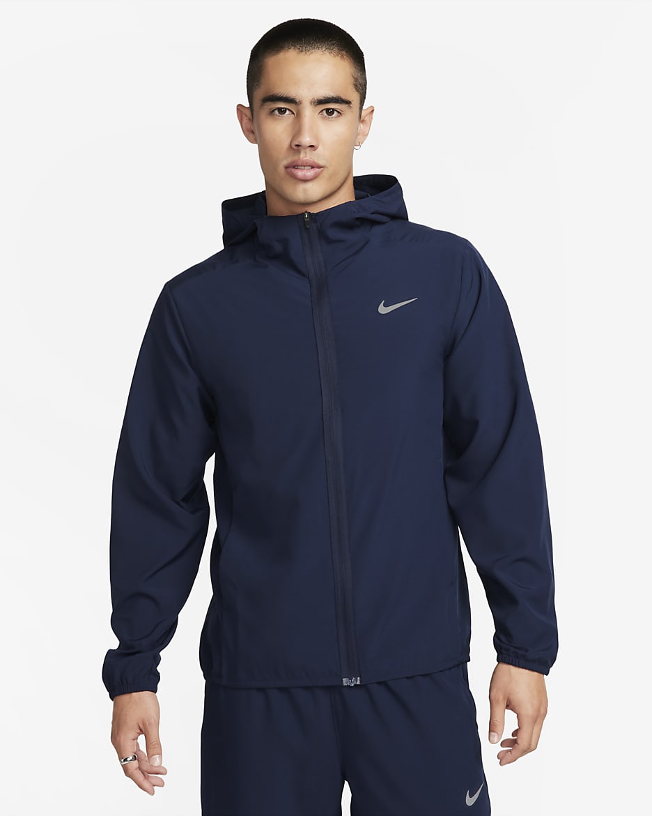 Nike Form Men's Dri-FIT Hooded Versatile Jacket - Obsidian