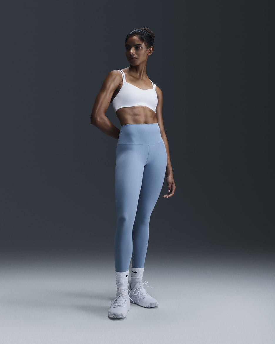 Bra imbottito a sostegno leggero Nike Zenvy Strappy – Donna - Bianco