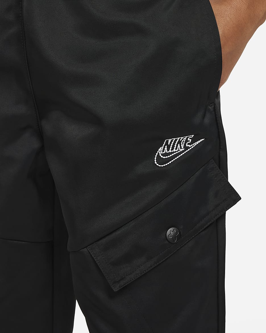 Pants para niña talla grande Nike Sportswear - Negro/Blanco