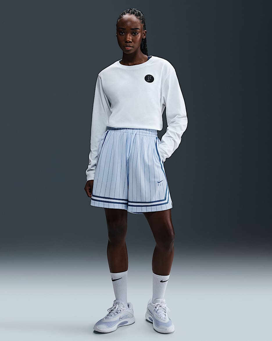 Nike Fly Crossover Women's Basketball Shorts - Blue Tint/Smoky Blue/Smoky Blue/Smoky Blue