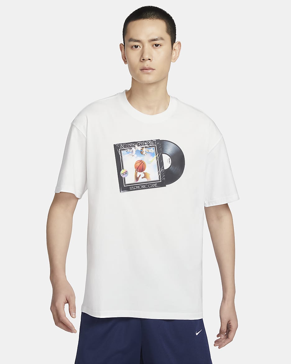 Nike 男款 Max90 籃球 T 恤 - Summit White