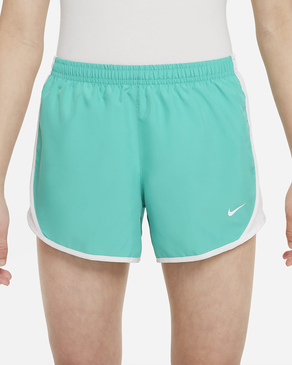 Nike Tempo Older Kids' (Girls') Dri-FIT Running Shorts - Clear Jade II/White/White/White