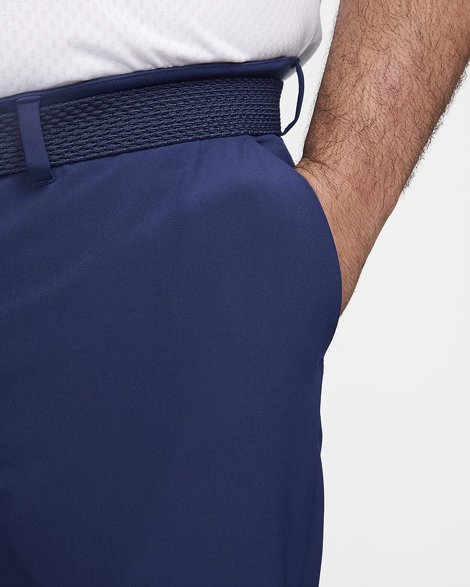 Golfbyxor Nike Tour Repel Flex med slimmad passform för män - Midnight Navy/Svart