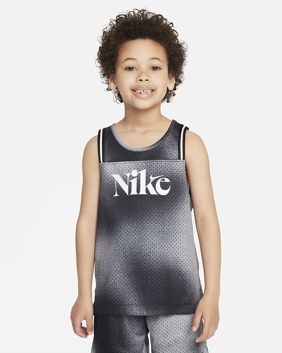 Nike Culture of Basketball Printed Pinnie Little Kids Top - Black