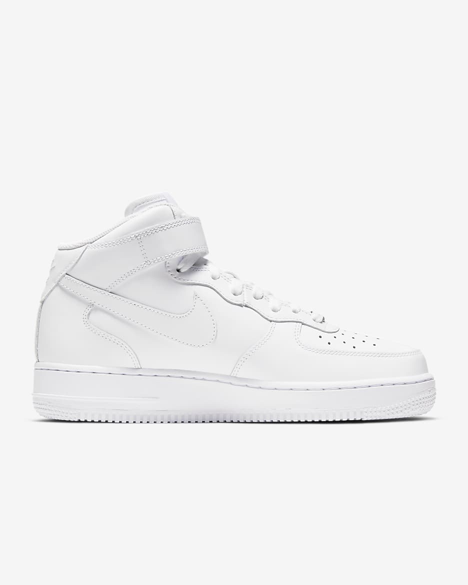 Nike Air Force 1 '07 Mid Women's Shoe - White/White/White