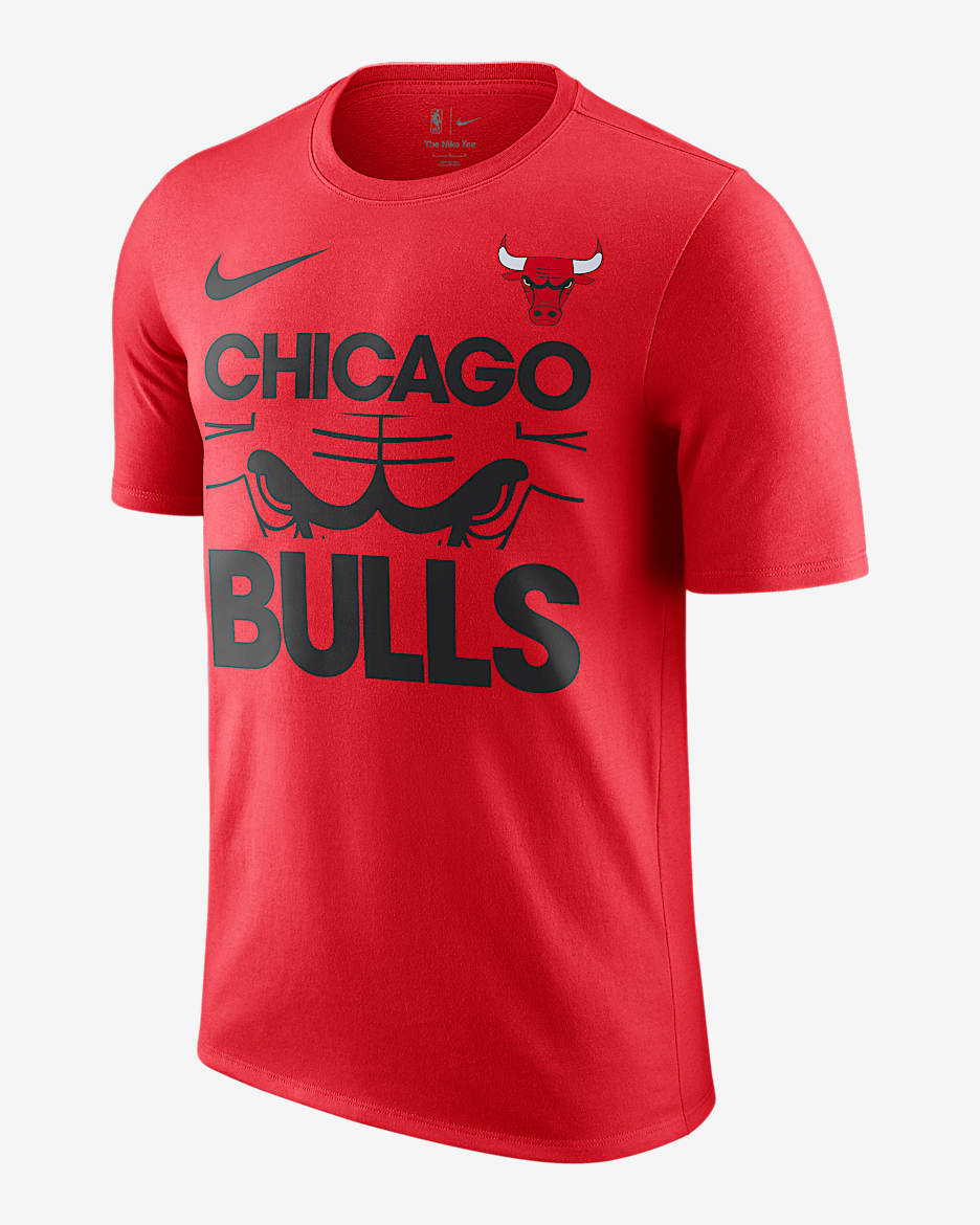 Chicago Bulls Courtside Men's Nike NBA T-Shirt - University Red