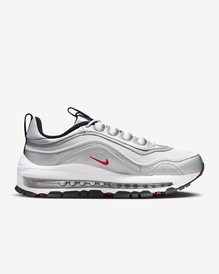 Nike Air Max 97 Futura Women's Shoes - Metallic Silver/Pure Platinum/White/University Red