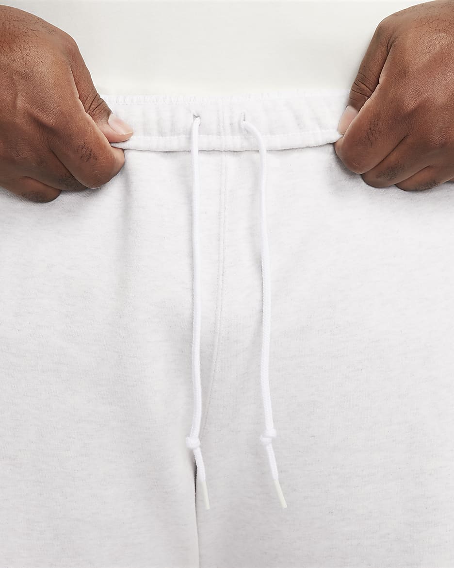 Nike Solo Swoosh fleeceshorts til herre - Birch Heather/Hvit