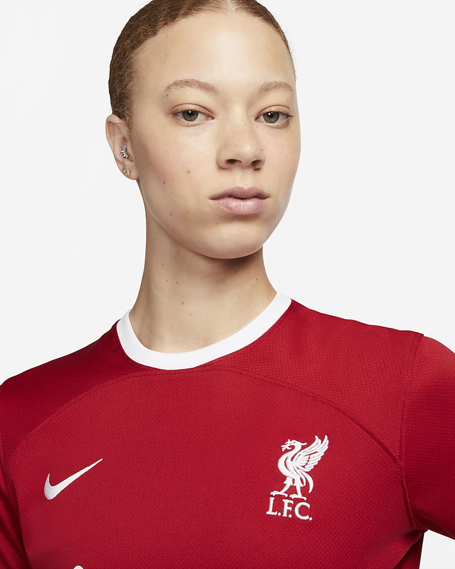 Liverpool F.C. 2023/24 Stadium Home Women's Nike Dri-FIT Football Shirt - Gym Red/White