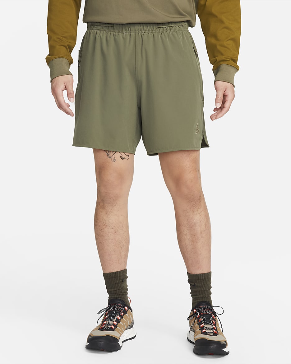 Nike ACG Dri-FIT 'New Sands' Men's Shorts - Medium Olive/Pilgrim/Khaki