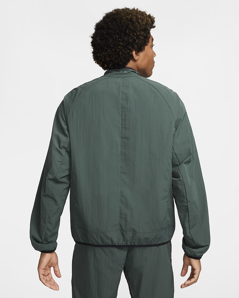 Nike Tech Chaqueta de tejido Woven - Hombre - Vintage Green/Negro