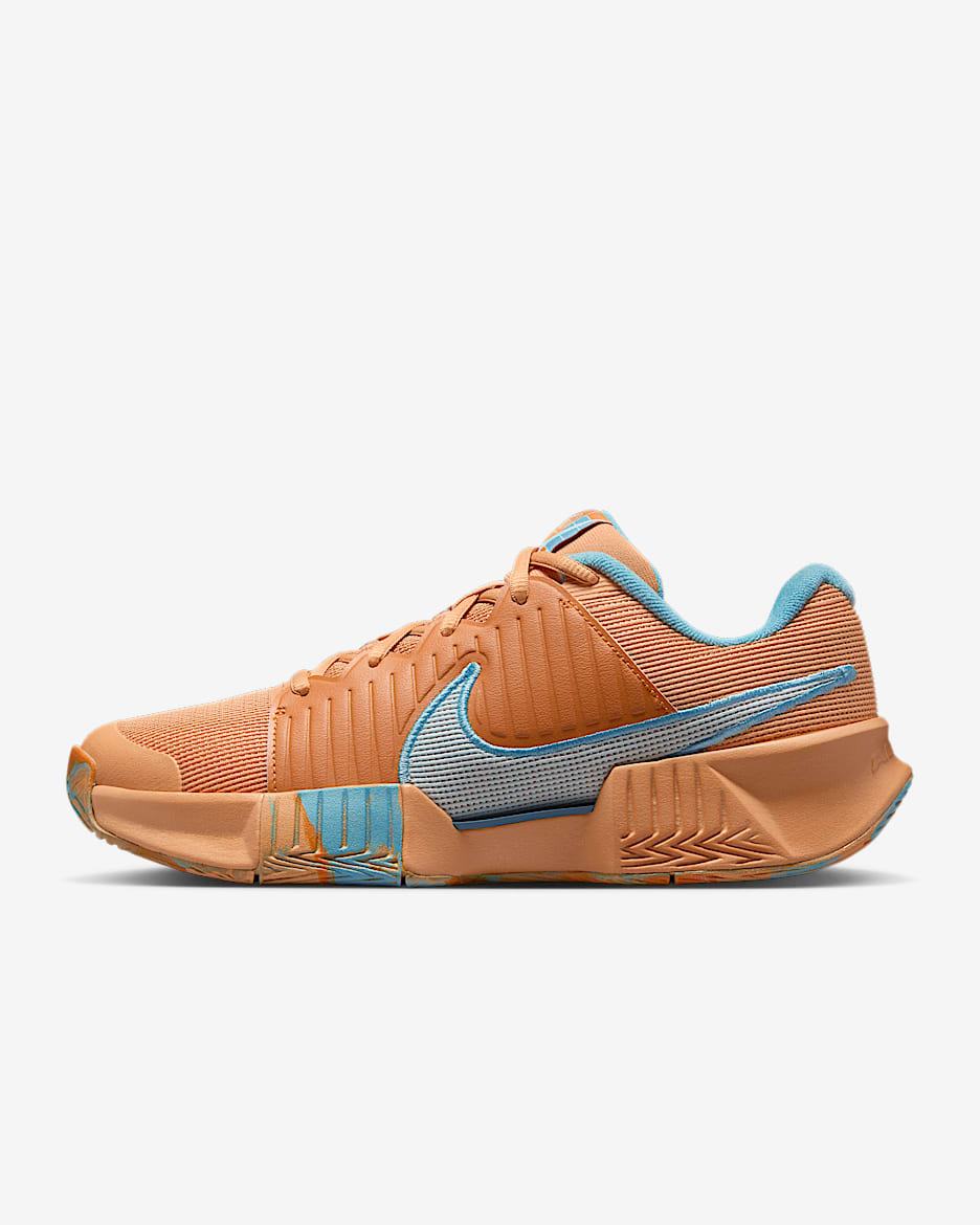 Nike Zoom Challenge Women's Pickleball Shoes - Copper Moon/Monarch/Denim Turquoise/Glacier Blue