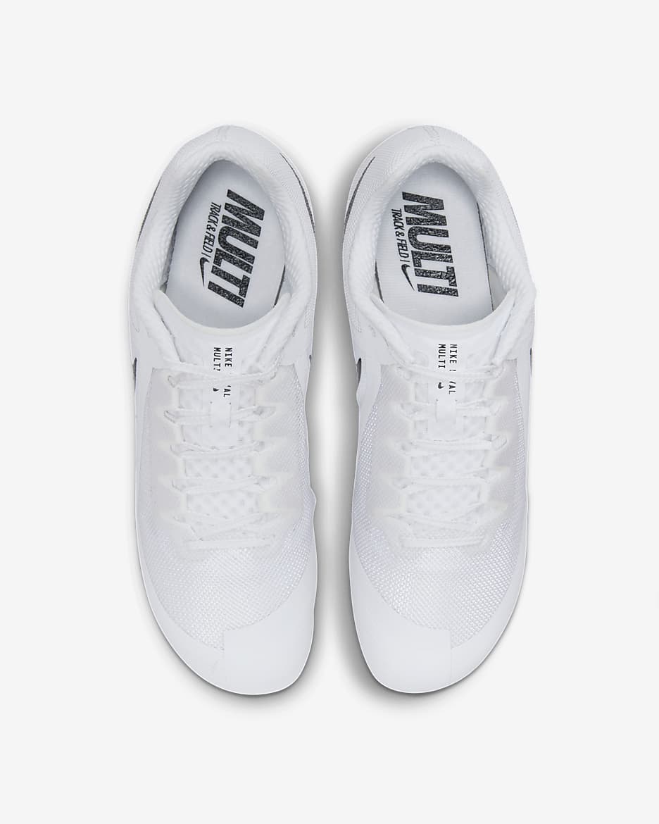 Nike Rival Multi piggsko for friidrett til ulik bruk - Hvit/Metallic Silver/Pure Platinum/Svart